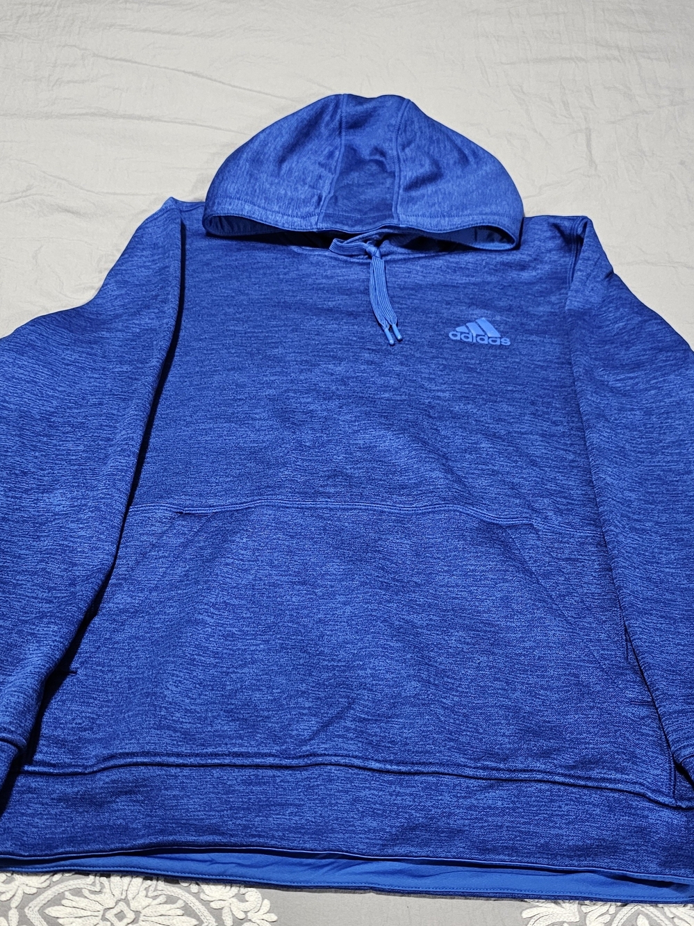 adidas Men’s Royal Blue Pullover Hoodie